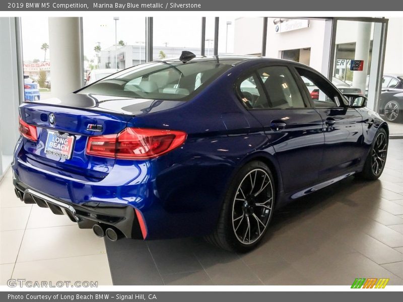 Marina Bay Blue metallic / Silverstone 2019 BMW M5 Competition