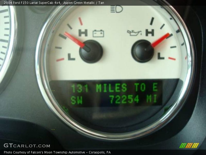 Aspen Green Metallic / Tan 2004 Ford F150 Lariat SuperCab 4x4