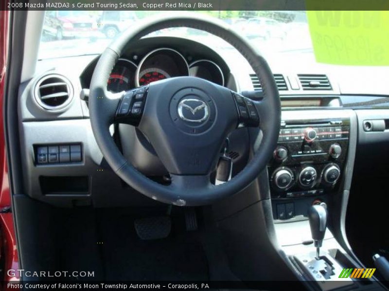 Copper Red Mica / Black 2008 Mazda MAZDA3 s Grand Touring Sedan