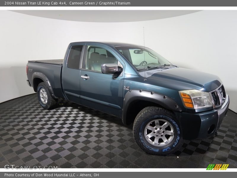 Canteen Green / Graphite/Titanium 2004 Nissan Titan LE King Cab 4x4