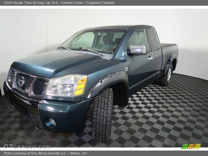 Canteen Green / Graphite/Titanium 2004 Nissan Titan LE King Cab 4x4