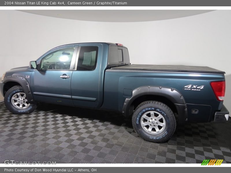 Canteen Green / Graphite/Titanium 2004 Nissan Titan LE King Cab 4x4