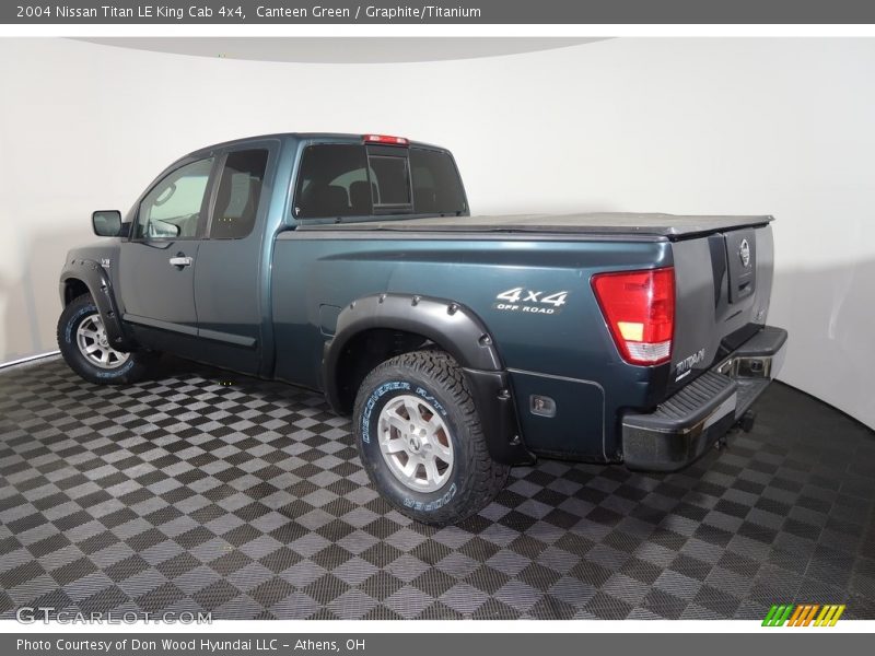 Canteen Green / Graphite/Titanium 2004 Nissan Titan LE King Cab 4x4