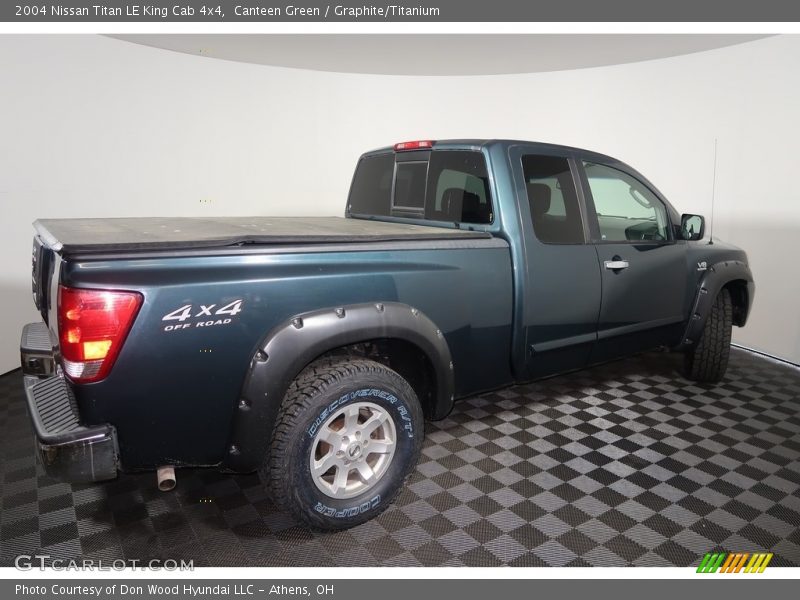 Canteen Green / Graphite/Titanium 2004 Nissan Titan LE King Cab 4x4