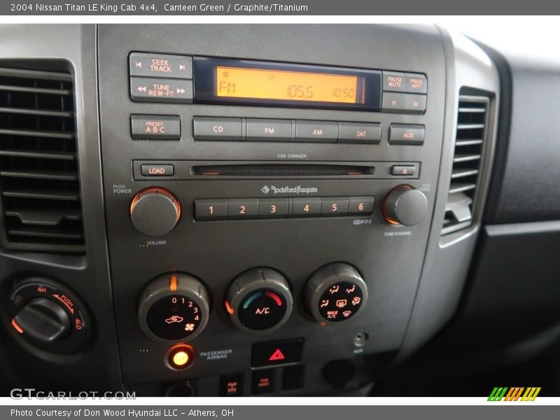 Canteen Green / Graphite/Titanium 2004 Nissan Titan LE King Cab 4x4