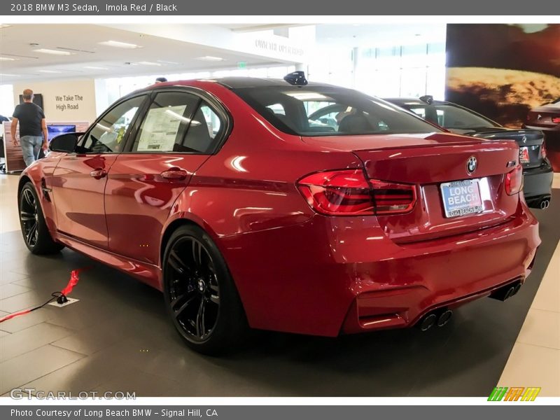 Imola Red / Black 2018 BMW M3 Sedan