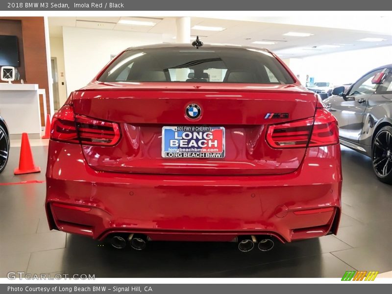 Imola Red / Black 2018 BMW M3 Sedan