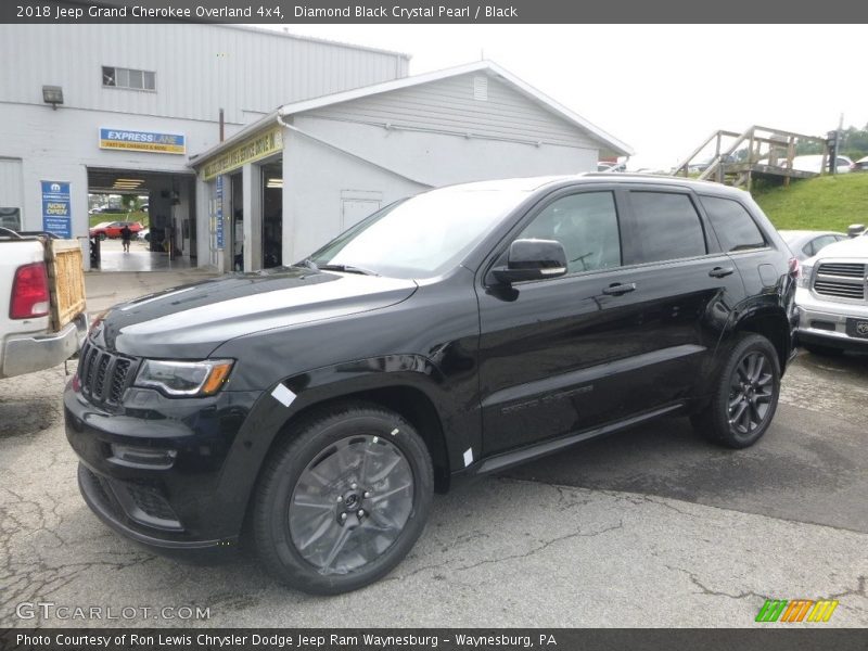 Diamond Black Crystal Pearl / Black 2018 Jeep Grand Cherokee Overland 4x4