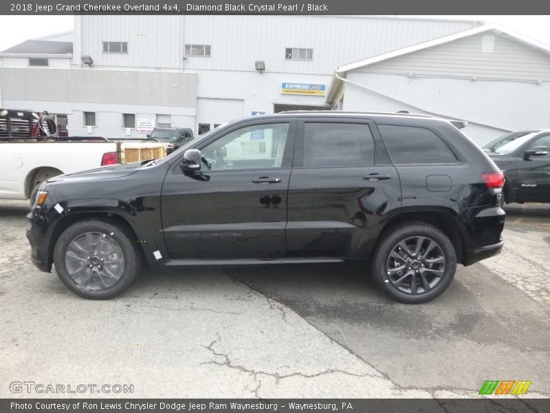 Diamond Black Crystal Pearl / Black 2018 Jeep Grand Cherokee Overland 4x4