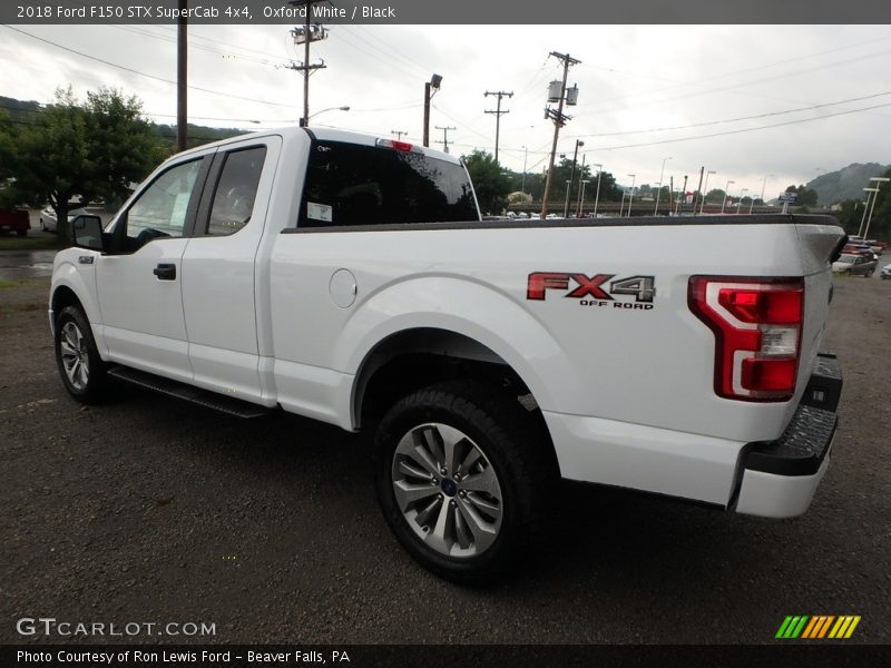 Oxford White / Black 2018 Ford F150 STX SuperCab 4x4