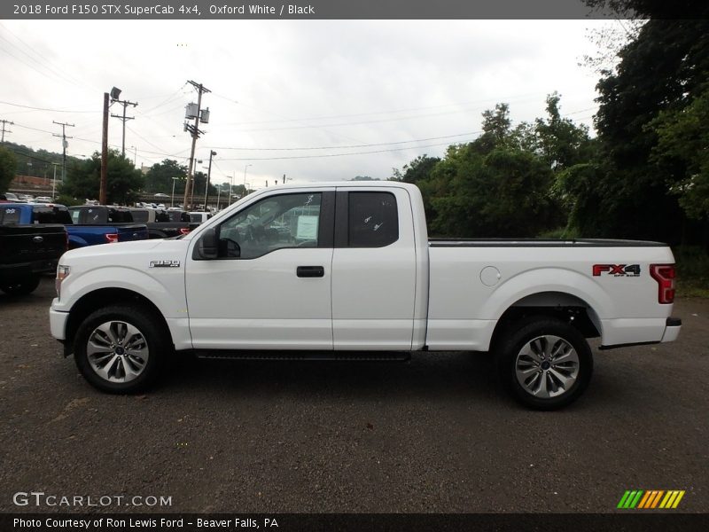 Oxford White / Black 2018 Ford F150 STX SuperCab 4x4