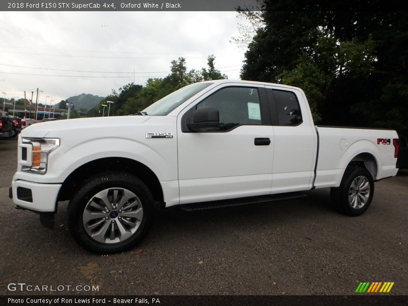 Oxford White / Black 2018 Ford F150 STX SuperCab 4x4