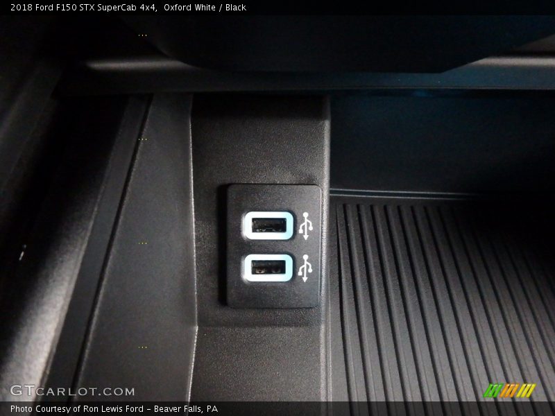 Oxford White / Black 2018 Ford F150 STX SuperCab 4x4