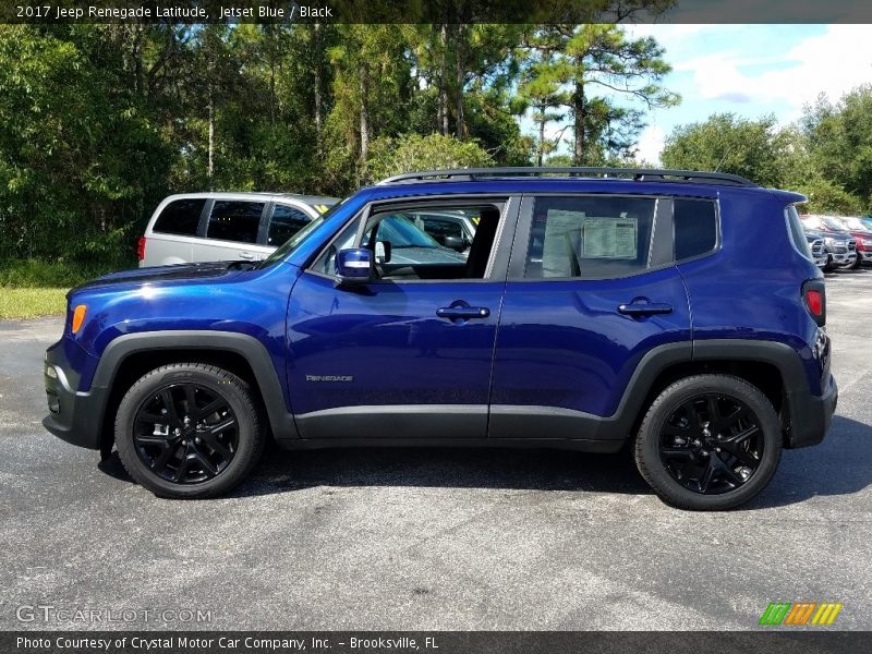 Jetset Blue / Black 2017 Jeep Renegade Latitude