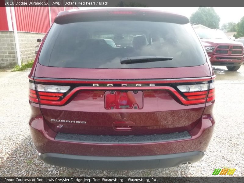 Octane Red Pearl / Black 2018 Dodge Durango SXT AWD