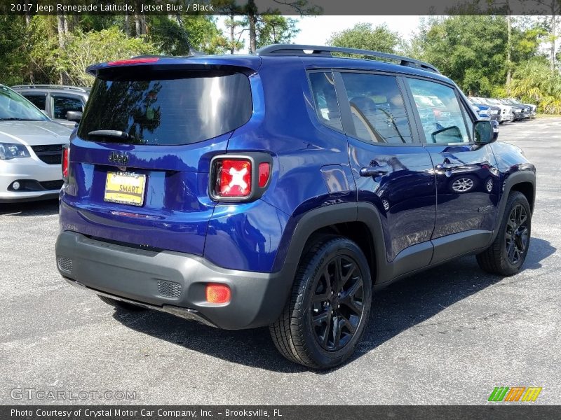 Jetset Blue / Black 2017 Jeep Renegade Latitude