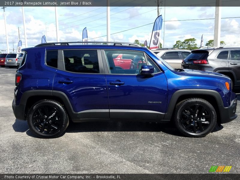 Jetset Blue / Black 2017 Jeep Renegade Latitude