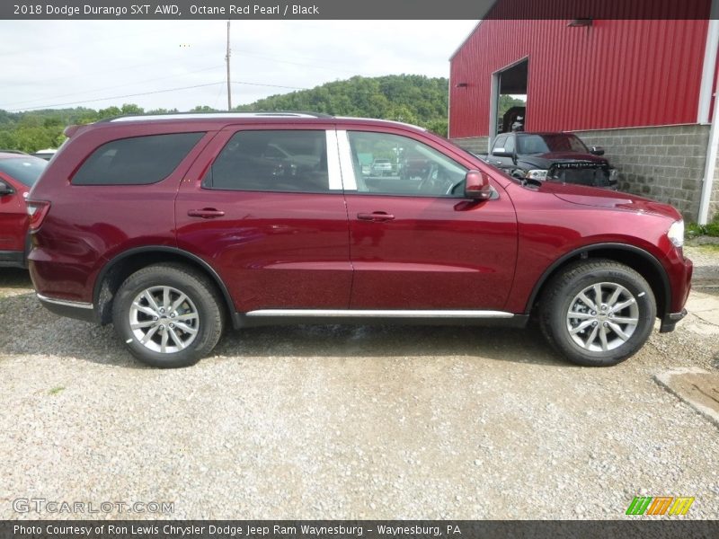 Octane Red Pearl / Black 2018 Dodge Durango SXT AWD