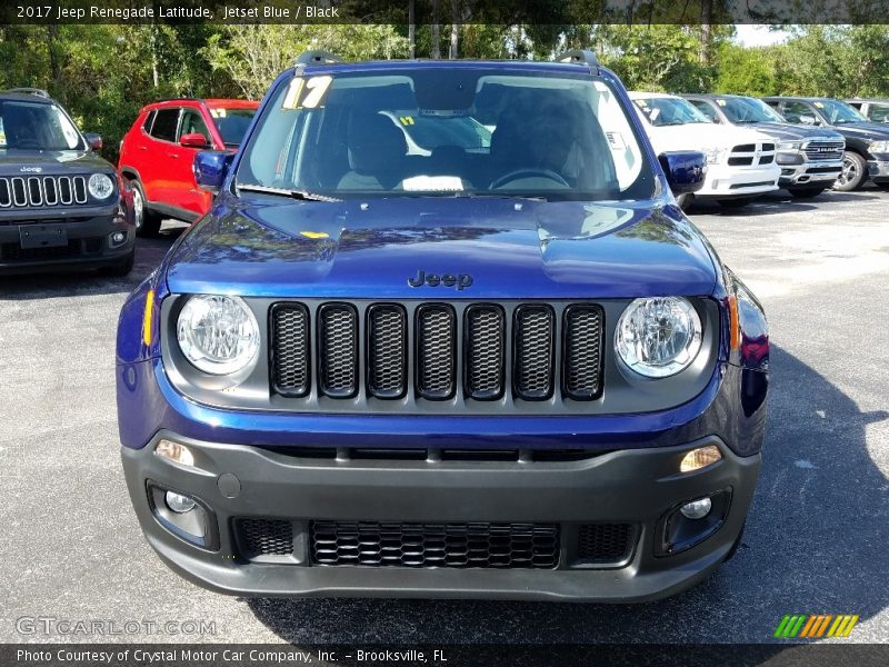 Jetset Blue / Black 2017 Jeep Renegade Latitude