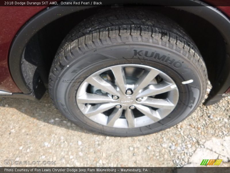 Octane Red Pearl / Black 2018 Dodge Durango SXT AWD