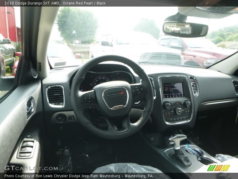 Octane Red Pearl / Black 2018 Dodge Durango SXT AWD