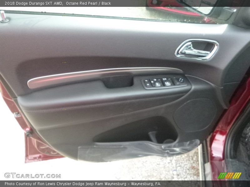 Octane Red Pearl / Black 2018 Dodge Durango SXT AWD