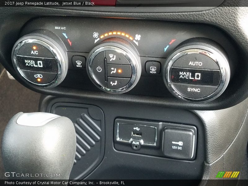 Jetset Blue / Black 2017 Jeep Renegade Latitude