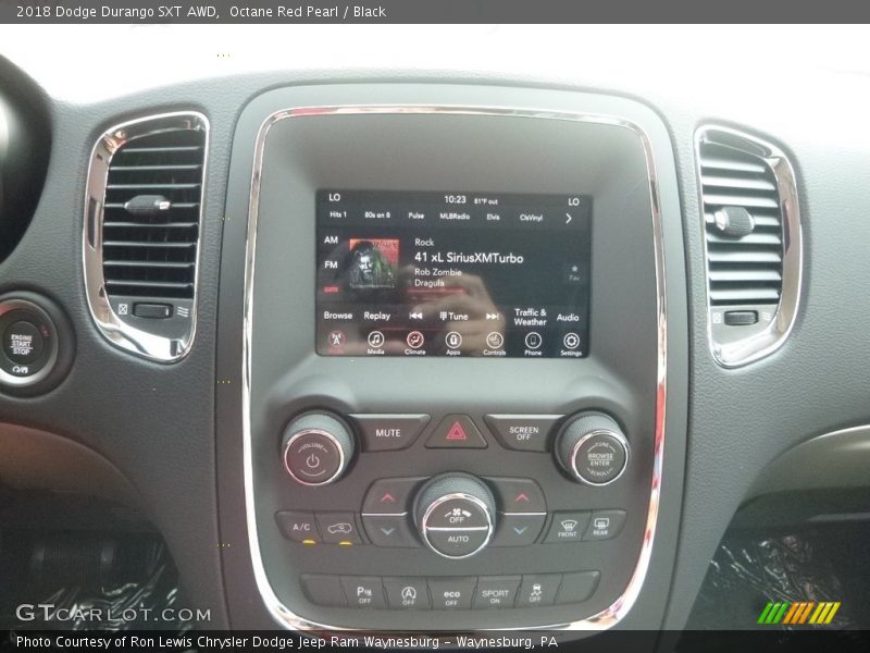 Octane Red Pearl / Black 2018 Dodge Durango SXT AWD