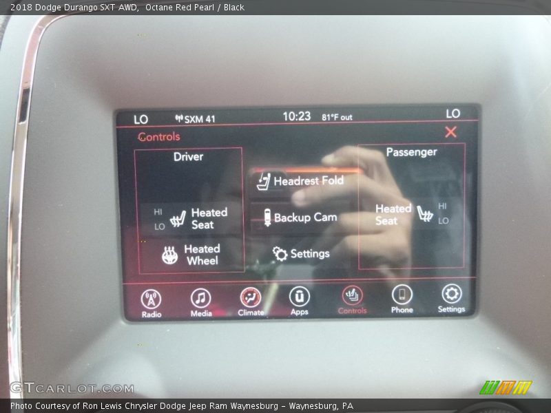 Octane Red Pearl / Black 2018 Dodge Durango SXT AWD