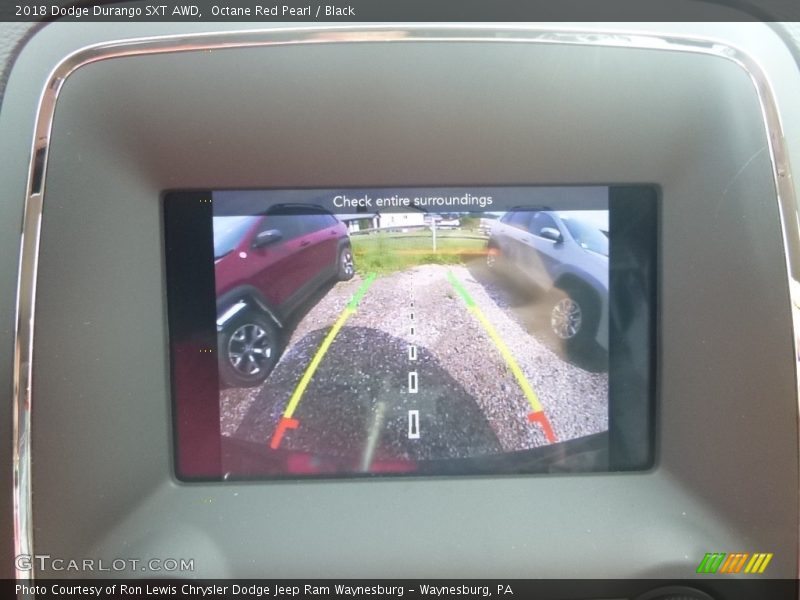 Octane Red Pearl / Black 2018 Dodge Durango SXT AWD
