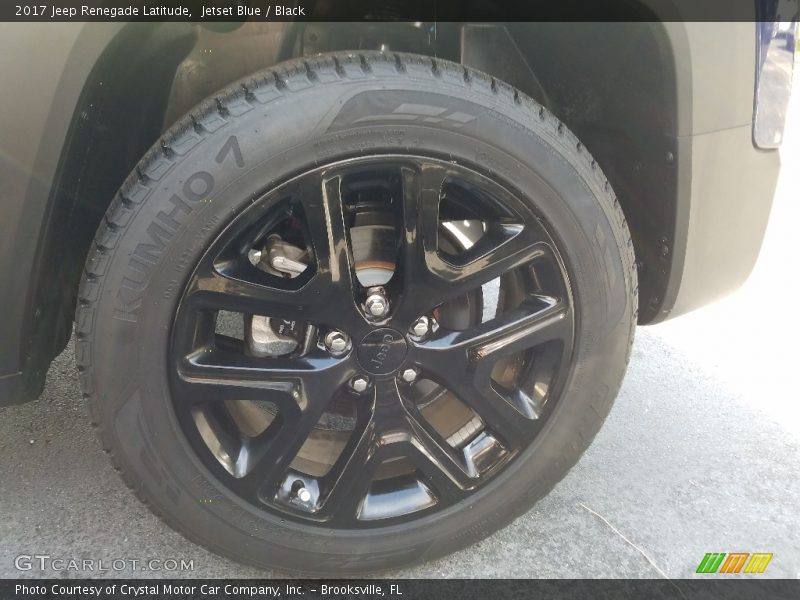 Jetset Blue / Black 2017 Jeep Renegade Latitude
