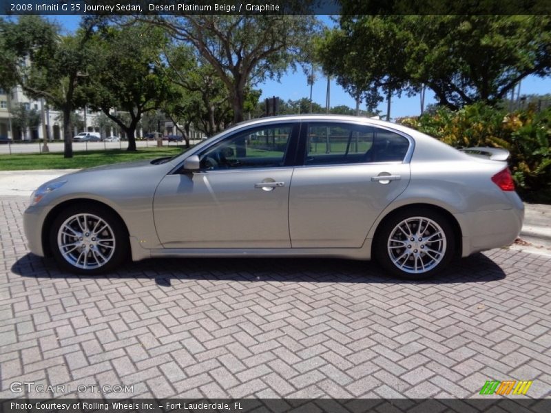 Desert Platinum Beige / Graphite 2008 Infiniti G 35 Journey Sedan