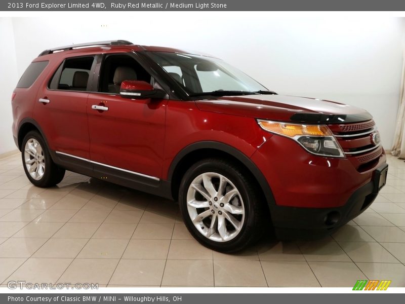 Ruby Red Metallic / Medium Light Stone 2013 Ford Explorer Limited 4WD