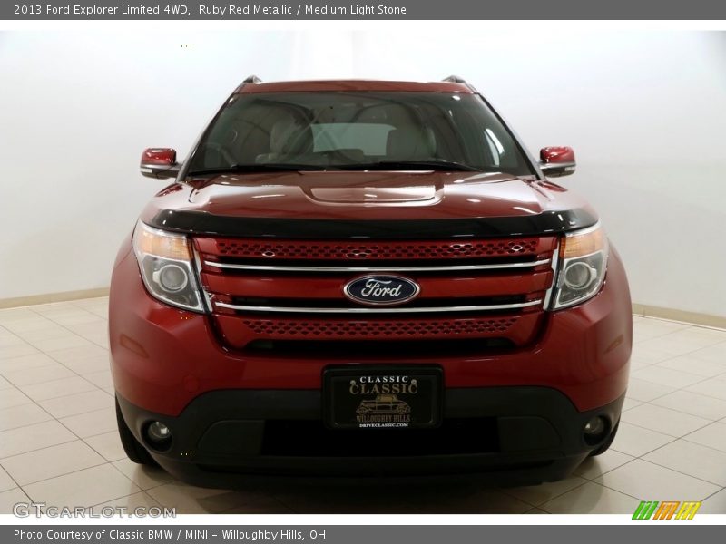 Ruby Red Metallic / Medium Light Stone 2013 Ford Explorer Limited 4WD