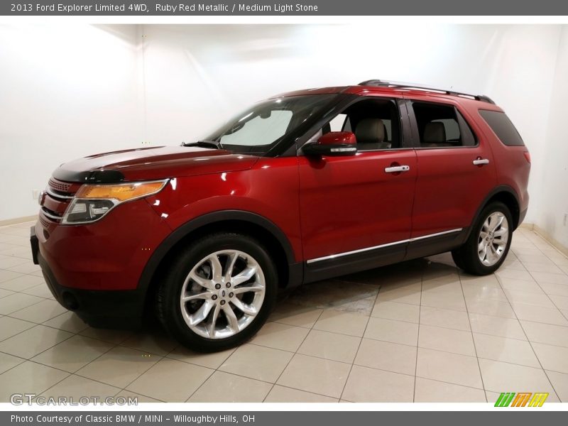 Ruby Red Metallic / Medium Light Stone 2013 Ford Explorer Limited 4WD