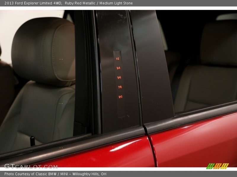 Ruby Red Metallic / Medium Light Stone 2013 Ford Explorer Limited 4WD