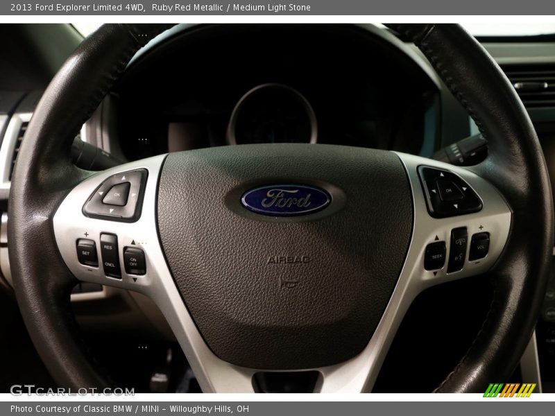 Ruby Red Metallic / Medium Light Stone 2013 Ford Explorer Limited 4WD