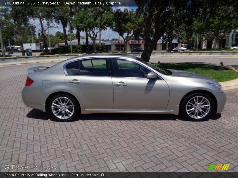 Desert Platinum Beige / Graphite 2008 Infiniti G 35 Journey Sedan