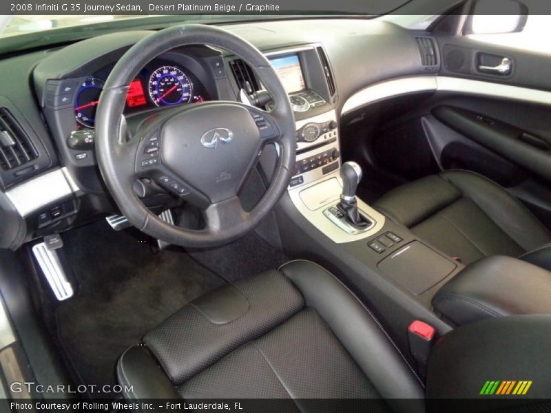 Desert Platinum Beige / Graphite 2008 Infiniti G 35 Journey Sedan