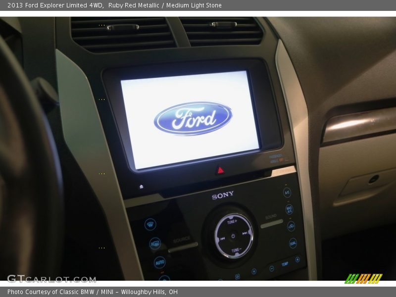 Ruby Red Metallic / Medium Light Stone 2013 Ford Explorer Limited 4WD