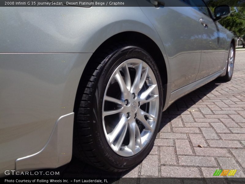 Desert Platinum Beige / Graphite 2008 Infiniti G 35 Journey Sedan