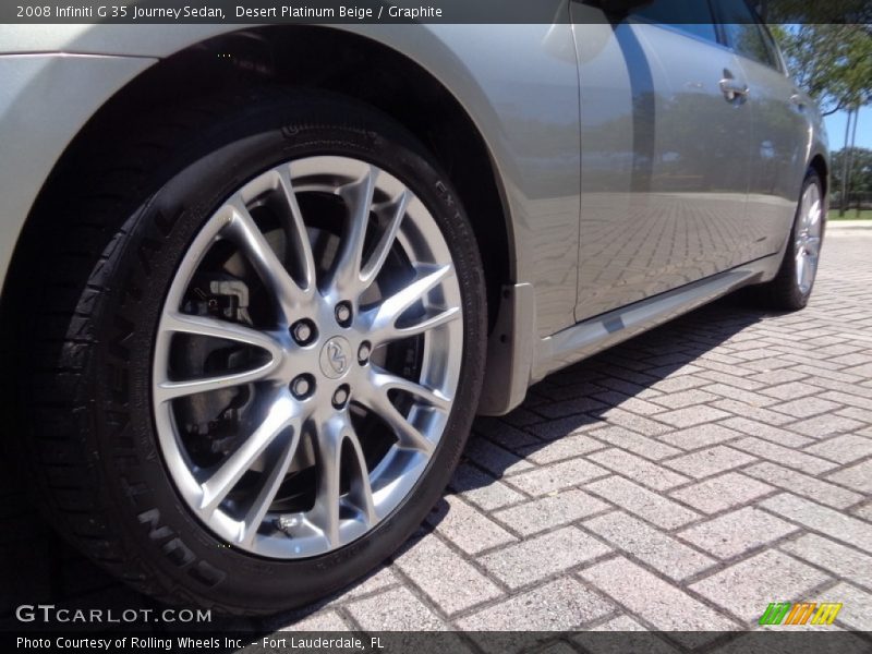 Desert Platinum Beige / Graphite 2008 Infiniti G 35 Journey Sedan