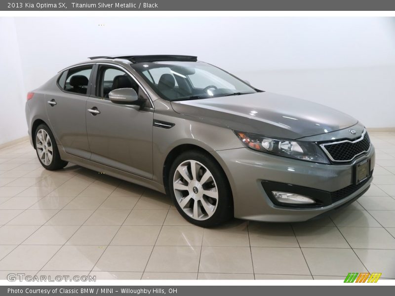 Titanium Silver Metallic / Black 2013 Kia Optima SX