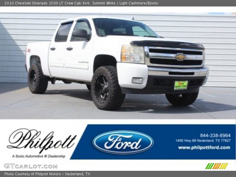 Summit White / Light Cashmere/Ebony 2010 Chevrolet Silverado 1500 LT Crew Cab 4x4