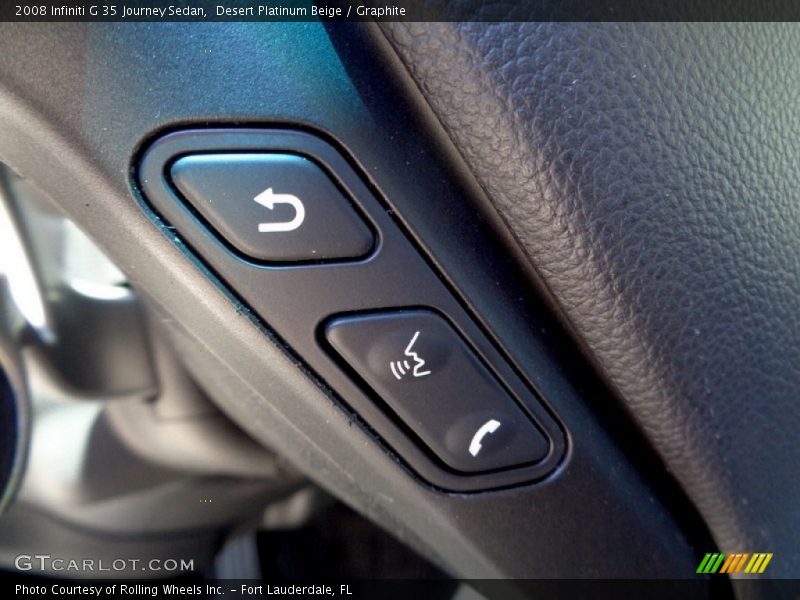 Desert Platinum Beige / Graphite 2008 Infiniti G 35 Journey Sedan
