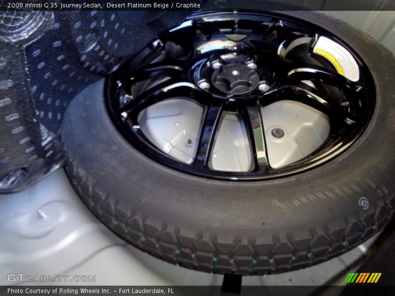 Desert Platinum Beige / Graphite 2008 Infiniti G 35 Journey Sedan