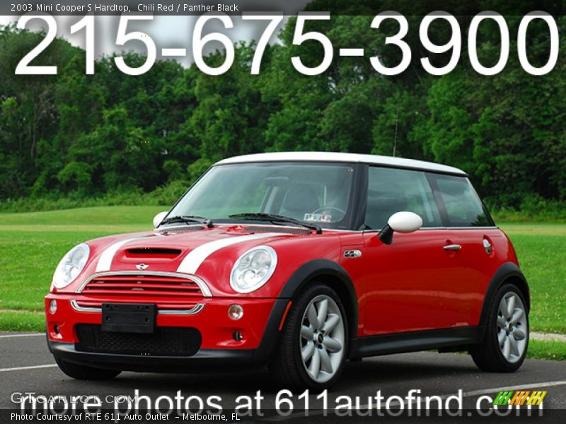 Chili Red / Panther Black 2003 Mini Cooper S Hardtop