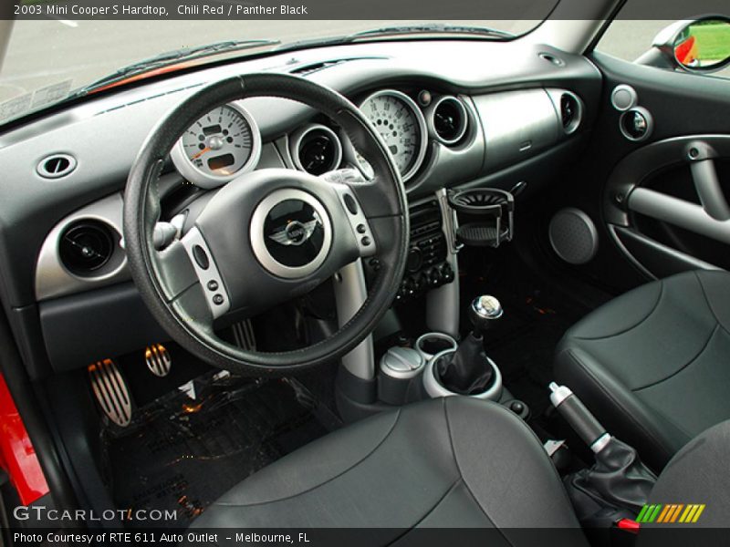 Chili Red / Panther Black 2003 Mini Cooper S Hardtop