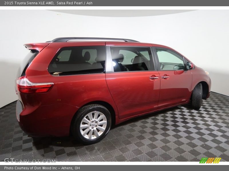 Salsa Red Pearl / Ash 2015 Toyota Sienna XLE AWD