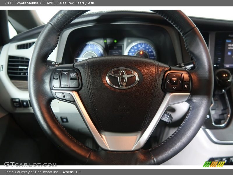 Salsa Red Pearl / Ash 2015 Toyota Sienna XLE AWD